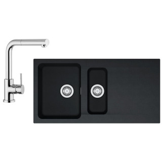 Set Franke T44 (dřez OID 651 Černá + baterie FN 0147.031 Chrom)