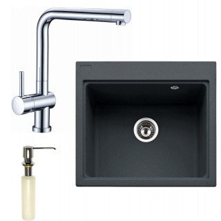 Set Franke G35 (dřez KSG 238 Grafit + baterie Samoa Chrom + dávkovač FD 300)