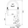 Kuchyňská baterie Franke Vital Tap Chrom/Gun Metal, se sprchou Kuchyňská baterie Franke Vital Tap Chrom/Gun Metal, se sprchou
