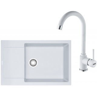 Set Franke G170 (dřez MRG 611-78 BB Bílá-led + baterie FP 9000.094 Bílá-led)