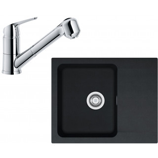 Set Franke T59 (dřez OID 611-62 Černá + baterie FN 0642.031 ECO Chrom)