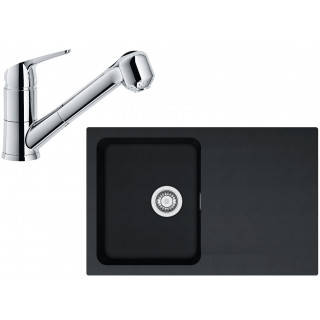 Set Franke T61 (dřez OID 611-78 Černá + baterie FN 0642.031 ECO Chrom)