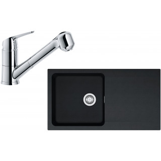 Set Franke T63 (dřez OID 611 Černá + baterie FN 0642.031 ECO Chrom)