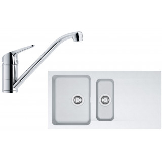 Set Franke T64 (dřez OID 651 Bílá + baterie FN 0641.031 ECO Chrom)