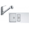 Set Franke T65 (dřez OID 651 Bílá + baterie FN 0642.031 ECO Chrom) Set Franke T65 (dřez OID 651 Bílá + baterie FN 0642.031 ECO Chrom)