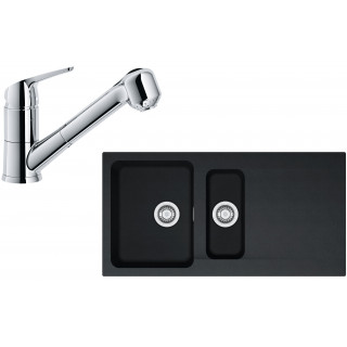 Set Franke T65 (dřez OID 651 Černá + baterie FN 0642.031 ECO Chrom)