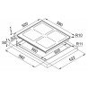 Indukční varná deska Franke Frames FH FS 584 2FLEXI ST CH Indukční varná deska Franke Frames FH FS 584 2FLEXI ST CH