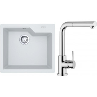 Set Franke G177 (dřez UBG 610-56 Bílá-led + baterie FN 0147.031 Chrom)