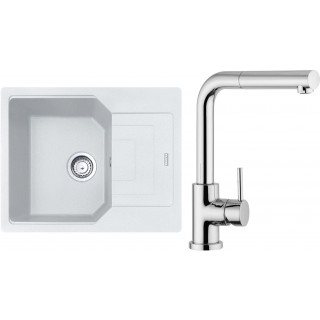 Set Franke G181 (dřez UBG 611-62 Bílá-led + baterie FN 0147.031 Chrom)