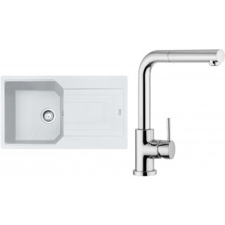 Set Franke G185 (dřez UBG 611-86 Bílá-led + baterie FN 0147.031 Chrom)
