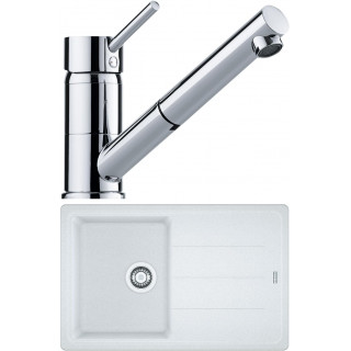 Set Franke G98 (dřez BFG 611-78 + baterie FG 7486.031) Bílá led