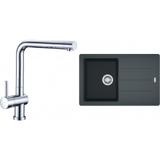 Set Franke G97 (dřez BFG 611-78 Grafit + baterie Samoa Chrom)