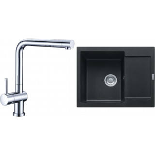 Set Franke G7 (dřez MRG 611-62 Onyx + baterie Samoa Chrom)
