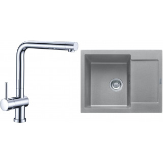 Set Franke G7 (dřez MRG 611-62 Šedý kámen + baterie Samoa Chrom)