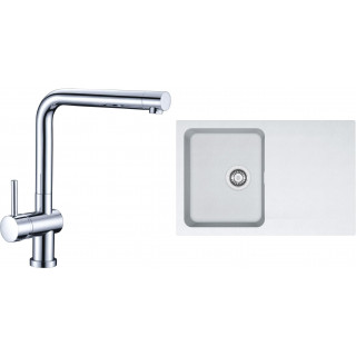 Set Franke T31 (dřez OID 611-78 Bílá + baterie Samoa Chrom)