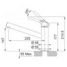 Kuchyňská baterie Franke FC 3054.099 ORBIT Chrom/Grafit Kuchyňská baterie Franke FC 3054.099 ORBIT Chrom/Grafit