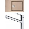 Set Franke G194 (dřez MRG 611-78 BB Pískový melír + baterie FC 3055.031 ORBIT Chrom)