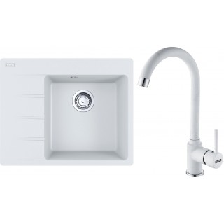 Set Franke G231 (dřez CNG 611-62 TL/7 Bílá-led + baterie FP 9000.094 Bílá-led)