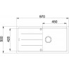 Kuchyňský dřez Franke Basis BFG 611 Bílá-led Kuchyňský dřez Franke Basis BFG 611 Bílá-led