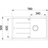 Kuchyňský dřez Franke Basis BFG 611-78 Bílá-led Kuchyňský dřez Franke Basis BFG 611-78 Bílá-led