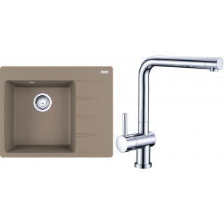 Set Franke G212 (dřez CNG 611-62 TL/2 Kašmír + baterie Samoa Chrom)