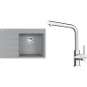 Set Franke G250ŠK (dřez CNG 611-78 TL/7 Šedý kámen, pravý + baterie FS 3230.031 LINA SMART Chrom)