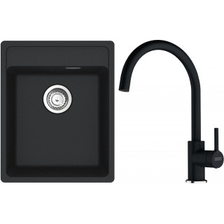 Set Franke G273O (dřez MRG 610-37 RTL Onyx + baterie FC 6018.071 LINA Onyx)