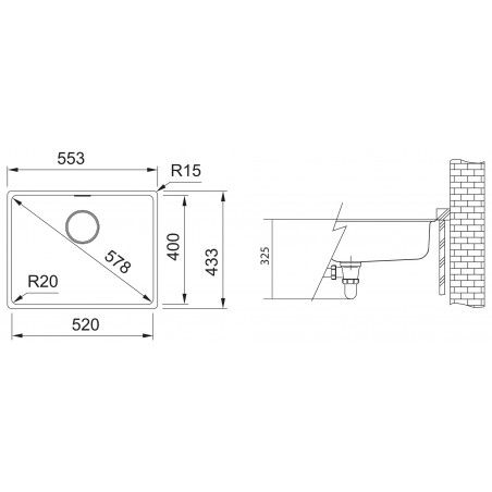 Kuchyňský dřez Franke Maris MRG 110-52 Bílá-led