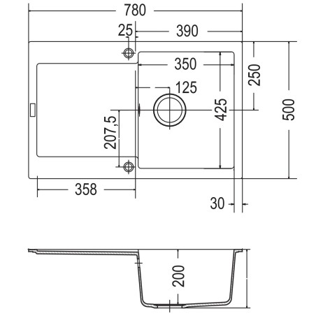 Kuchyňský dřez Franke Maris MRG 611 Matná černá