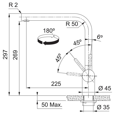Kuchyňská baterie Franke FC 3834.505 ATLAS NEO Celonerez měděná, PVD