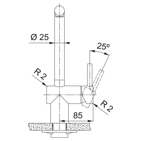 Kuchyňská baterie Franke FC 3834.505 ATLAS NEO Celonerez měděná, PVD