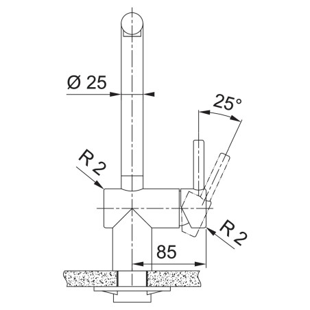 Kuchyňská baterie Franke FC 3791.505 ATLAS NEO Celonerez měděná, PVD