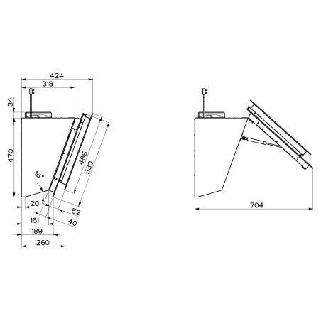Odsavač par Franke Maris Pro FMA 2.0 PRO 907 BK KL Černé sklo