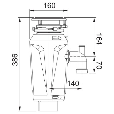 Drtič odpadu Franke Slim 125 Drtič odpadu Franke Slim 125