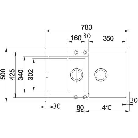 Kuchyňský dřez Franke Maris MRG 651-78 Bílá-led