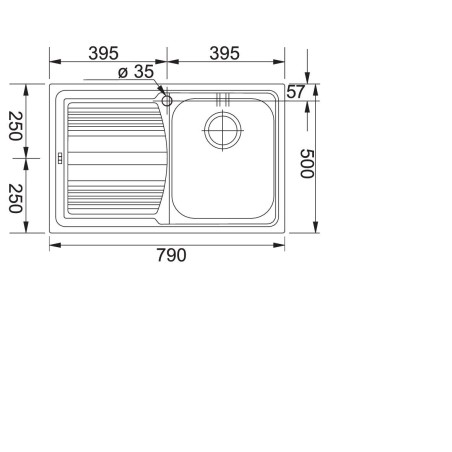 Kuchyňský dřez Franke Logica LLX 611/7
