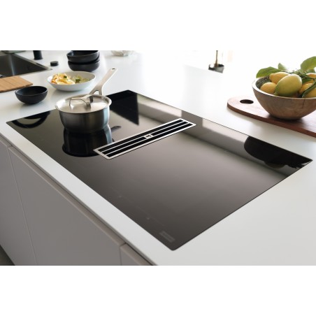 Odsavač par s indukční deskou Franke Maris 2Gether Steel FMA 8391 HI Černé sklo, pro vnější odtah