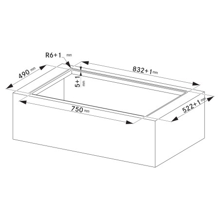 Odsavač par s indukční deskou Franke Mythos 2Gether Icon Steel FMY 8391R HI Černé sklo, pro recirkulaci
