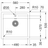 Kuchyňský dřez Franke Sirius SID 610 Černá Kuchyňský dřez Franke Sirius SID 610 Černá