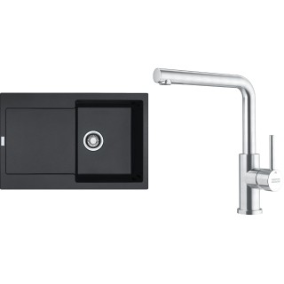 Set Franke G300O (dřez MRG 611 Onyx + baterie FC 6985.501 SMART GLENDA Celonerez)