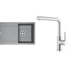 Set Franke G300ŠK (dřez MRG 611 Šedý kámen + baterie FC 6985.501 SMART GLENDA Celonerez)
