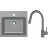 Set Franke T130Š (dřez SID 610 Šedá + baterie FC 6051.084 LINA Šedý kámen)