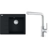 Set Franke G281MČ (dřez CNG 611-62 TL/7 Matná černá + baterie FC 6985.501 SMART GLENDA Celonerez)
