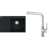 Set Franke G287MČ (dřez CNG 611-78 TL/7 Matná černá + baterie FC 6985.501 SMART GLENDA Celonerez)