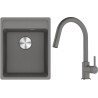 Set Franke G293ŠK (dřez MRG 610-37 RTL Šedý kámen + baterie FC 6051.084 LINA Šedý kámen)