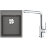 Set Franke G294ŠK (dřez MRG 610-37 RTL Šedý kámen + baterie FC 6985.501 SMART GLENDA Celonerez)