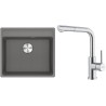 Set Franke G298ŠK (dřez MRG 610-52 RTL Šedý kámen + baterie FC 6986.501 SMART GLENDA Celonerez)