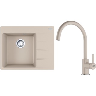 Set Franke G270SA (dřez CNG 611-62 TL/2 Sahara + baterie FC 6018.082 LINA Sahara)