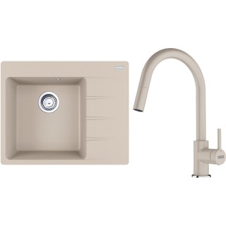 Set Franke G286SA (dřez CNG 611-62 TL/2 Sahara + baterie FC 6051.082 LINA Sahara)