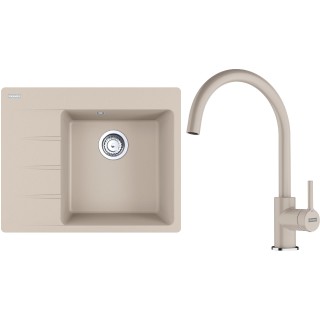 Set Franke G269SA (dřez CNG 611-62 TL/7 Sahara + baterie FC 6018.082 LINA Sahara)